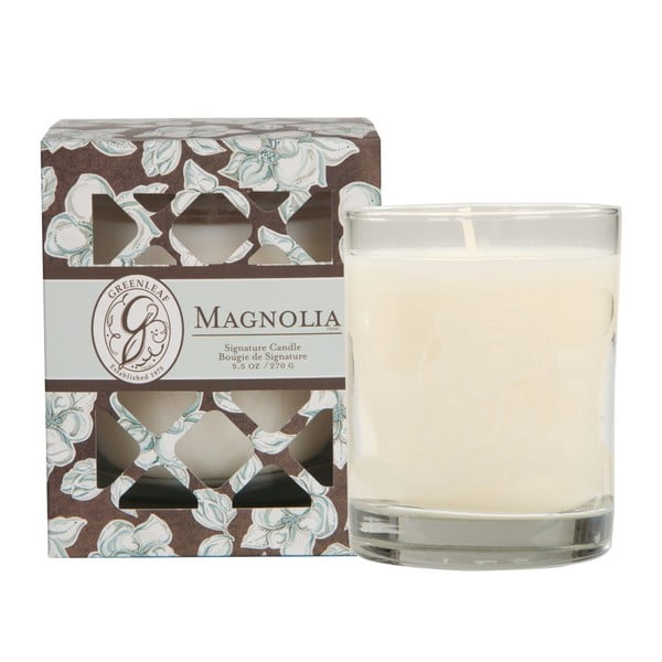 Sviečka s vôňou magnólie Greenleaf Signature Magnolia, doba horenia až 80 hodín