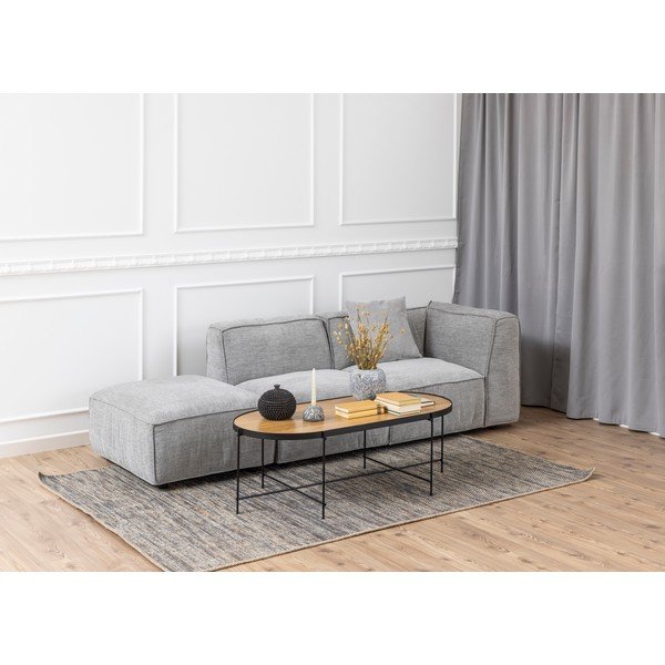 Svetlosivá modulárna lenoška Bonami Selection Fairfield, ľavý roh-image-1