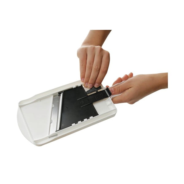 Bielo-čierny nastaviteľný krájač na zeleninu Fackelmann Food & More-image-2