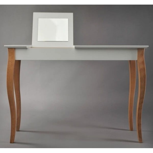 Biely toaletný stolík so zrkadlom Ragaba Dressing Table, dĺžka 105 cm-image-1