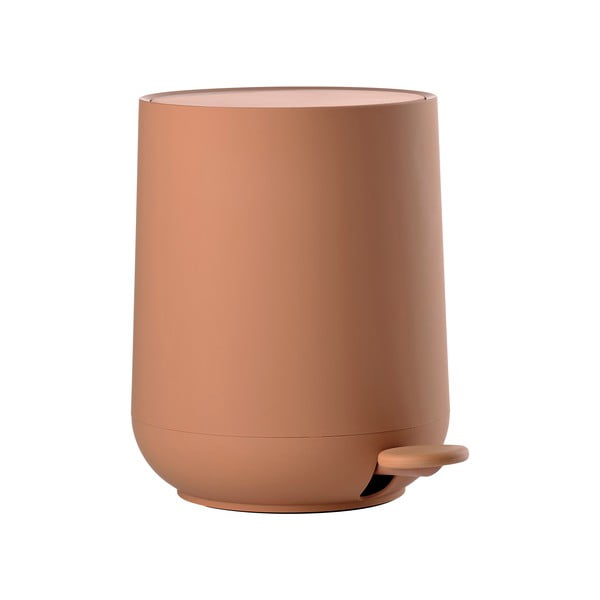 Oranžový nášľapný plastový odpadkový kôš 3 l Nova One – Zone