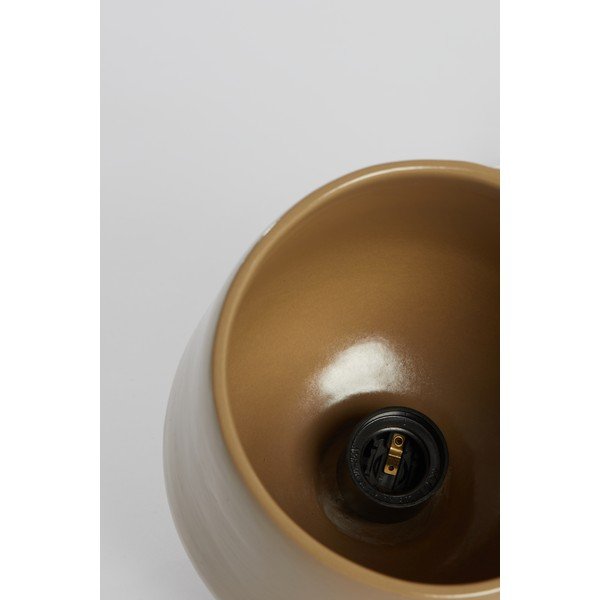 Hnedé stropné svietidlo s keramickým tienidlom ø 18 cm Dena - Light & Living-image-1