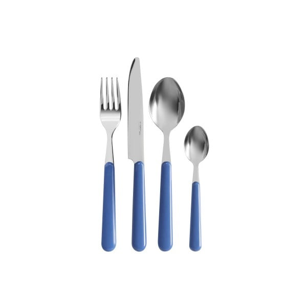 Modrý 24-dielny príborový set Kaleidos Cutlery
