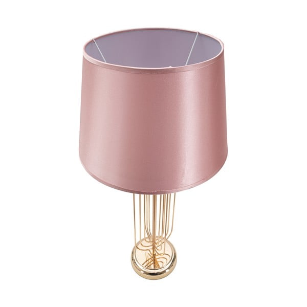 Ružová stolová lampa Mauro Ferretti Krista, výška 64 cm-image-2