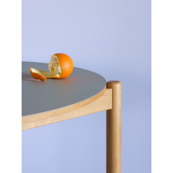 Okrúhly jedálenský stôl z dubového dreva ø 115 cm Oblique – Hübsch-image-2