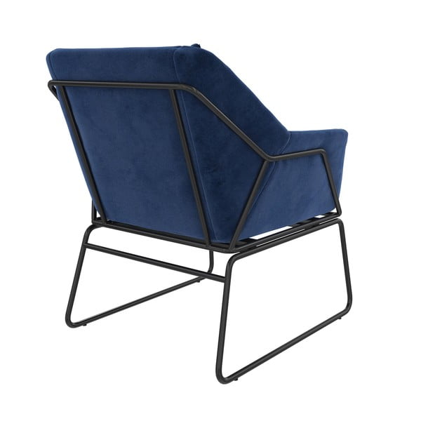 Modré zamatové kreslo Avery – Støraa-image-3