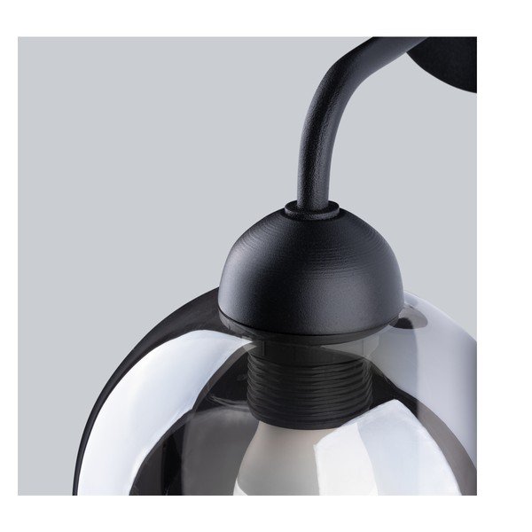 Čierne nástenné svietidlo ø 15 cm Grande – Sollux-image-4