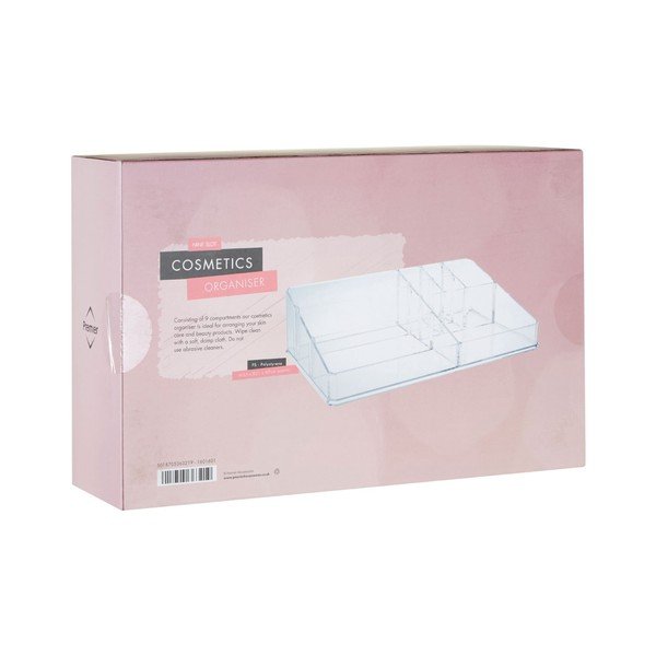 Kozmetický organizér s 9 priehradkami Premier Housewares Met Clear-image-1