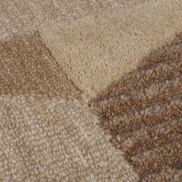 Hnedý ručne tkaný vlnený behúň 60x230 cm Moda Asher – Flair Rugs-image-3
