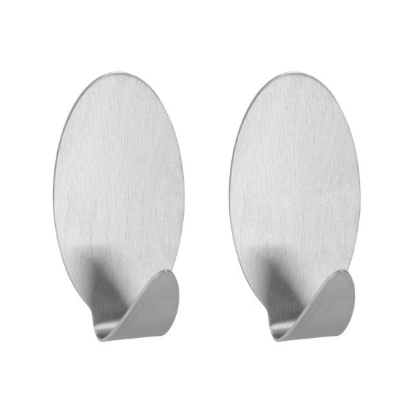 Sada 2 antikoro samolepiacich háčikov Metaltex Mia-image-1