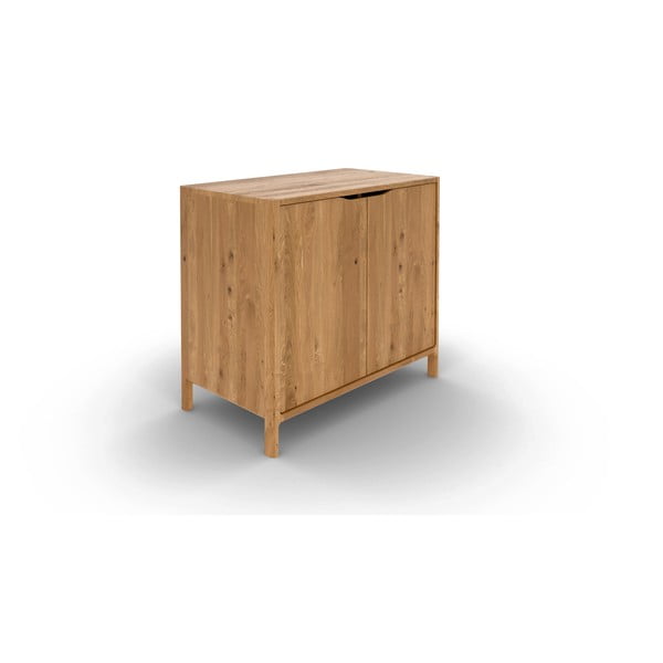 Skrinka z dubového dreva v prírodnej farbe 95x80 cm Twig – The Beds-image-2