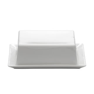 Biela porcelánová nádobka na maslo Maxwell & Williams Basic