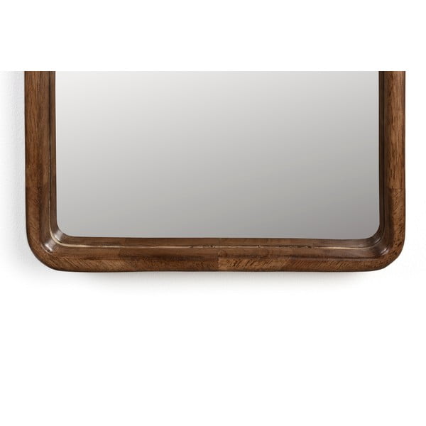 Nástenné zrkadlo s dreveným rámom 34x120 cm Nyko – White Label-image-3