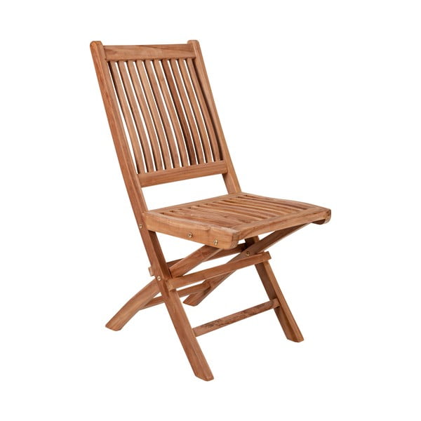 Sada 2 skladacích záhradných stoličiek z teakového dreva Crido Consulting Teak