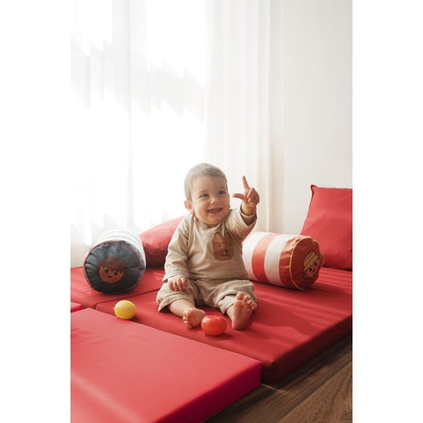 Zamatový detský vankúšik Stripes – Playmobil-image-4