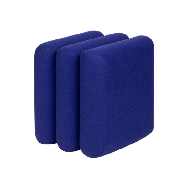 Modrý vlnený taburet Radd – noo.ma