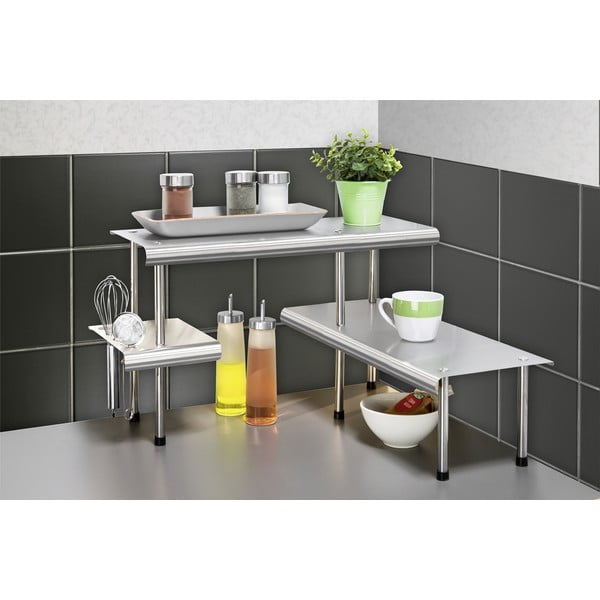 Prídavná polička z nehrdzavejúcej ocele Massivo - Maximex-image-1