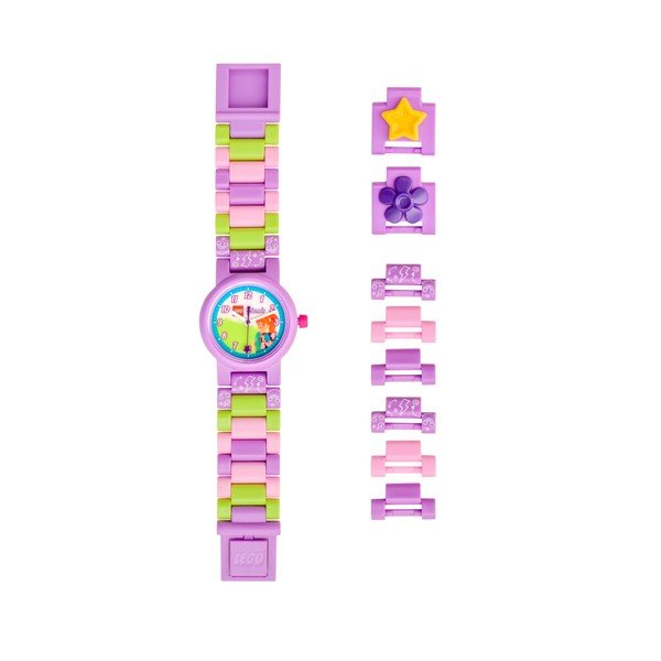 Fialové náramkové hodinky so skladacím remienkom LEGO® Friends Mia-image-4