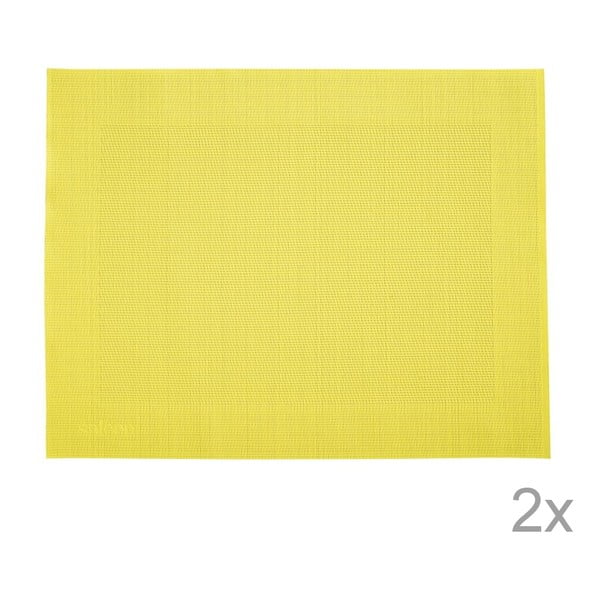 Sada 2 prestieraní Saleen Yellow, 30x40 cm