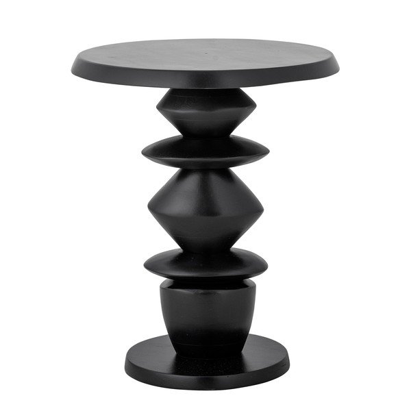 Okrúhly odkladací stolík z mangového dreva ø 45 cm Ea – Bloomingville-image-1