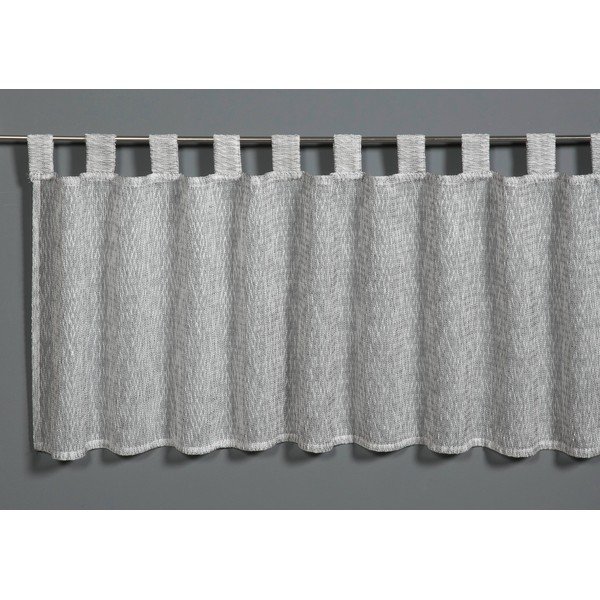 Sivá záclona 45x140 cm Jacquard-Voile - Gardinia