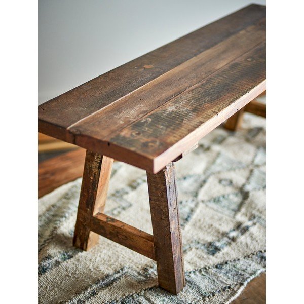 Drevená záhradná lavica v prírodnej farbe Brosse – Bloomingville-image-1