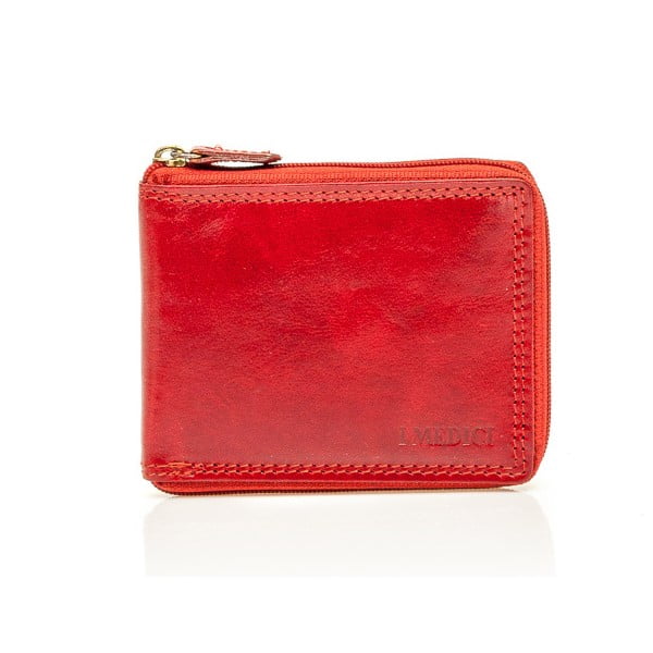 Červená kožená peňaženka Medici of Florence Anselmi
