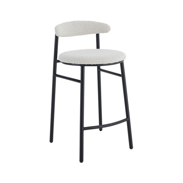 Krémovobiela čalúnená barová stolička (výška sedadla 67 cm) Bloggny – Ellos Home