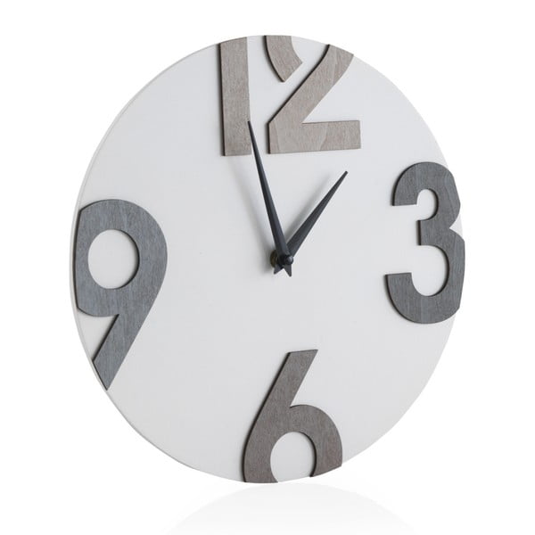 Biele nástenné hodiny Geese Timey