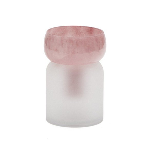 Ružová sklenená váza (výška  19 cm) Kelse – Kave Home