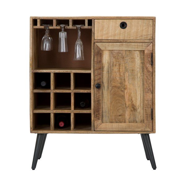 Skrinka z mangového dreva Mauro Ferretti Belgrado Cellar, šírka 75 cm-image-4
