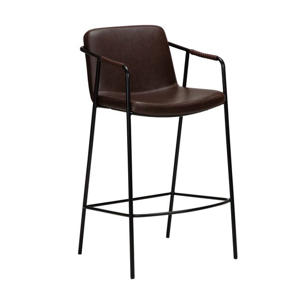Tmavohnedá barová stolička z imitácii kože DAN-FORM Denmark Boto, výška 95 cm