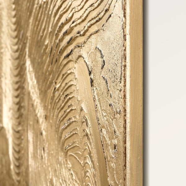 Ručne maľovaný obraz 88x118 cm Metallic Champagne – Malerifabrikken-image-2