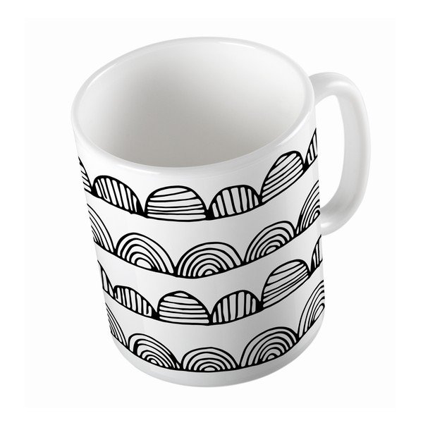 Hrnček Black Shake Bumpy Stripes, 330ml