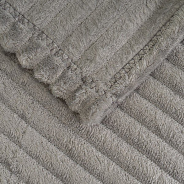 Sivá deka z mikroplyšu 130x160 cm Fur Velvet – Casa Selección-image-1