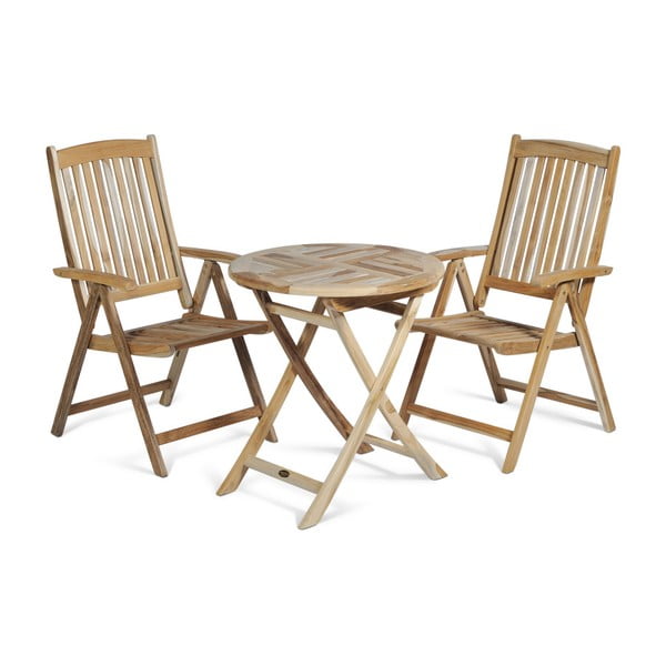 Záhradné kreslo z tíkového dreva Garden Pleasure Java-image-1