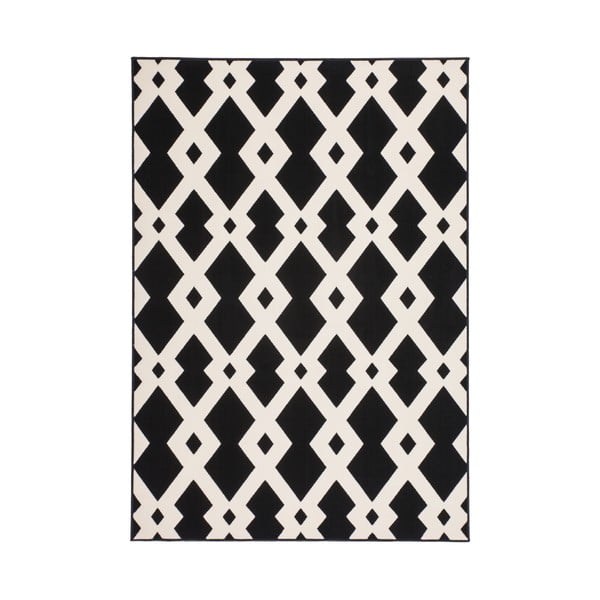 Čierno-biely koberec Kayoom Stella 100 Black, 120 x 170 cm