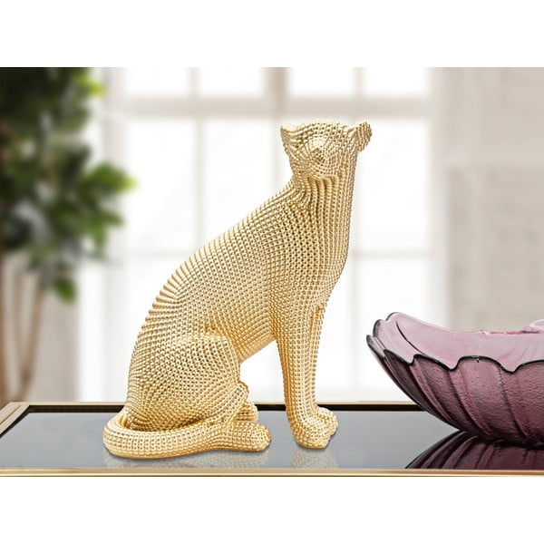 Soška v zlatom dekore Mauro Ferretti Leopard-image-1