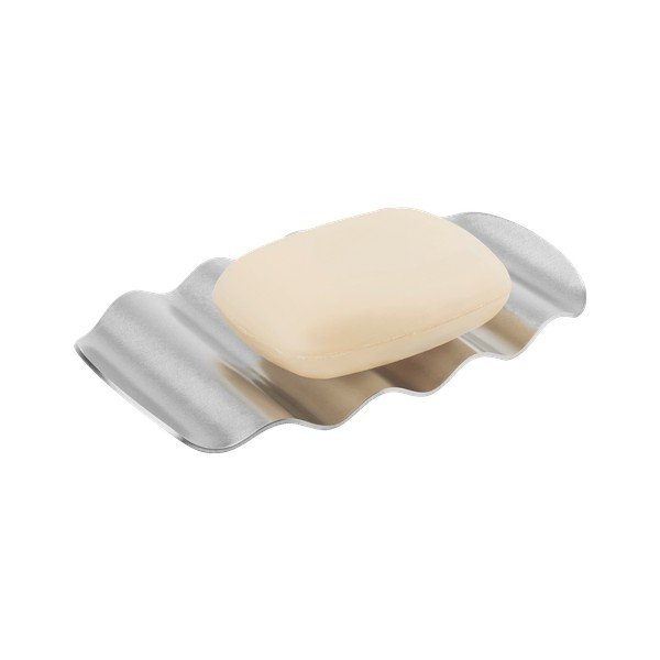 Nádobka na mydlo z nehrdzavejúcej ocele v striebornej farbe Olbi – noo.ma