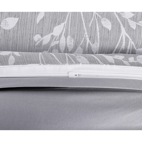 Sivé obliečky na jednolôžko zo žakára 140x200 cm Boston – My House-image-3