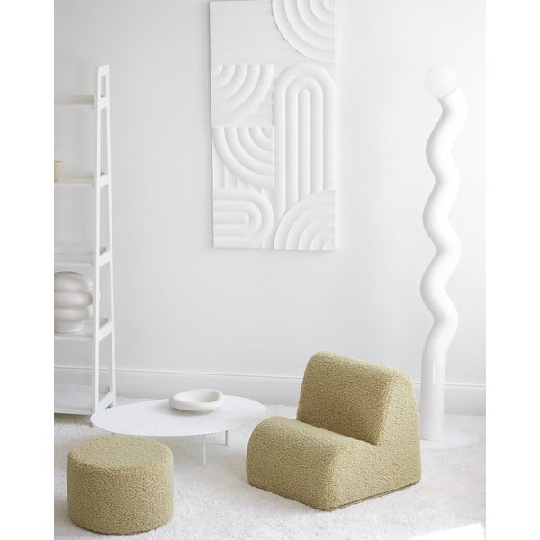 Zelené detské kresielko z textílie buklé Cloud – Wigiwama-image-4