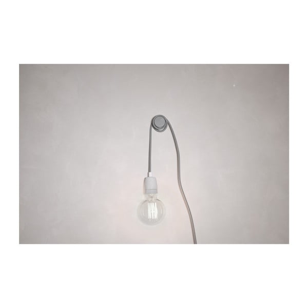 Sivý kábel pre stropné osvetlenie s objímkou Filament Style G Rose