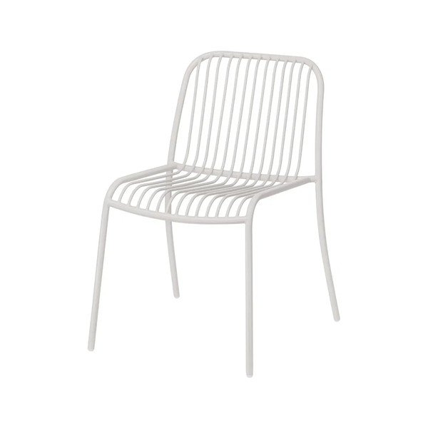 Svetlosivá kovová záhradná stolička Yua Wire – Blomus