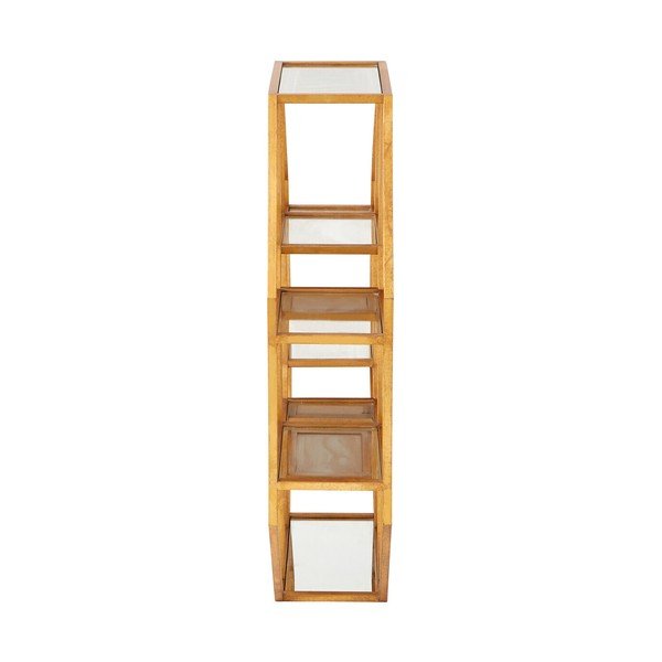 Poschodová kovová polica v prírodnej farbe 92 cm Zariah – Premier Housewares-image-4