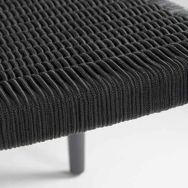 Čierna záhradná stolička z eukalyptového dreva Kave Home Glynis-image-4