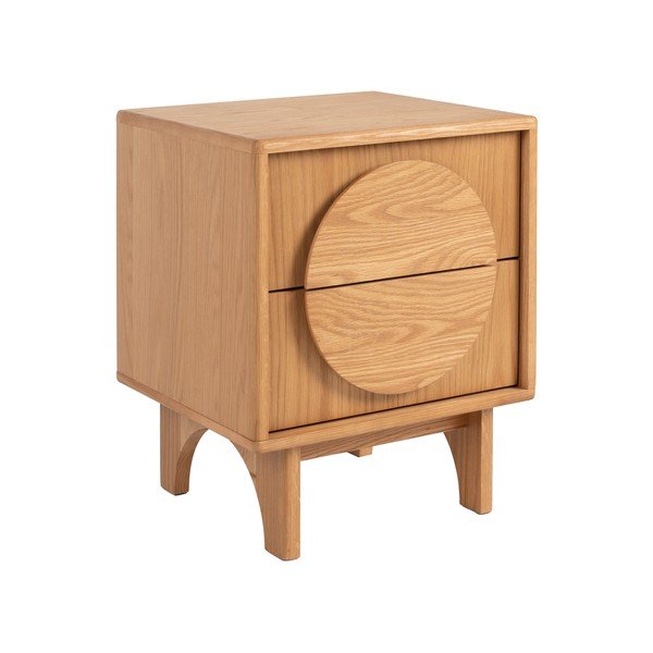 Nočný stolík v dekore duba v prírodnej farbe Groove – Zuiver-image-2