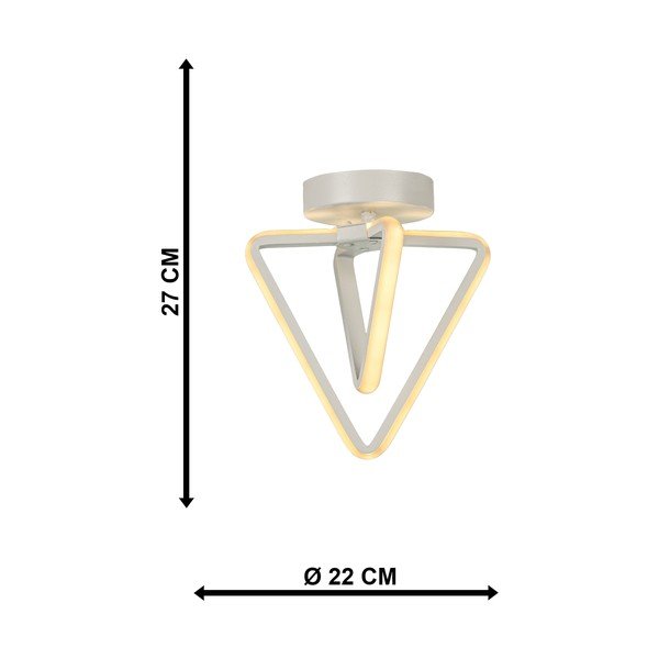 Biele kovové LED stropné svietidlo Baris – Squid Lighting-image-4