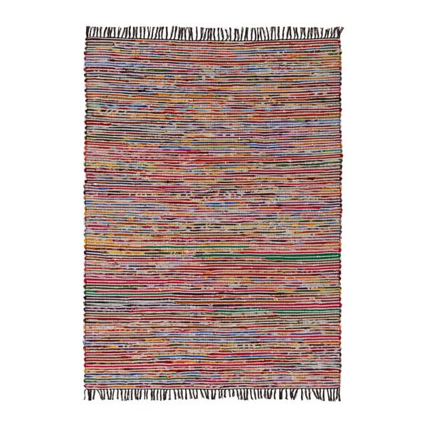 Pestrofarebný bavlnený koberec Ixia Fringes, 240 x 170 cm