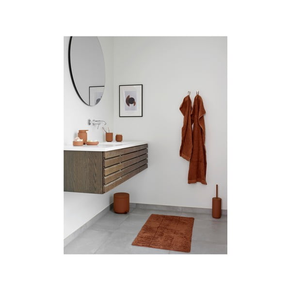 Oranžovohnedá bavlnená osuška 70x140 cm Terracotta – Zone-image-3