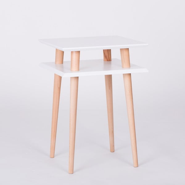 Biely konferenčný stolík Ragaba Square, 43 × 43 cm-image-1